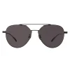 Bottega Veneta - Metal Aviator Sunglasses - Black Grey - Sunglasses - Bottega Veneta Eyewear - Avvenice