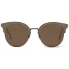Bottega Veneta - Metal Cat Eye Sunglasses - Brown - Sunglasses - Bottega Veneta Eyewear - Avvenice