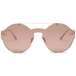 Bottega Veneta - Nylon Classic Sunglasses - Gold Pink - Sunglasses - Bottega Veneta Eyewear - Avvenice