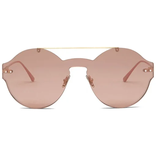 Bottega Veneta - Nylon Classic Sunglasses - Gold Pink - Sunglasses - Bottega Veneta Eyewear - Avvenice