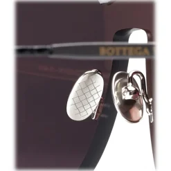 Bottega Veneta - Nylon Classic Sunglasses - Ruthenium Black Gray - Sunglasses - Bottega Veneta Eyewear - Avvenice