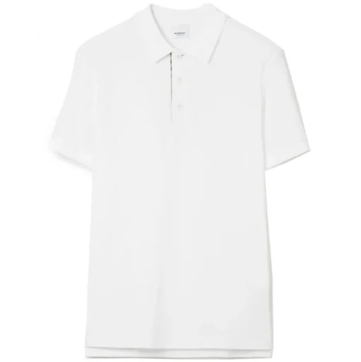 Burberry - Cotton Polo Shirt - White - Exclusive Burberry Collection - Avvenice