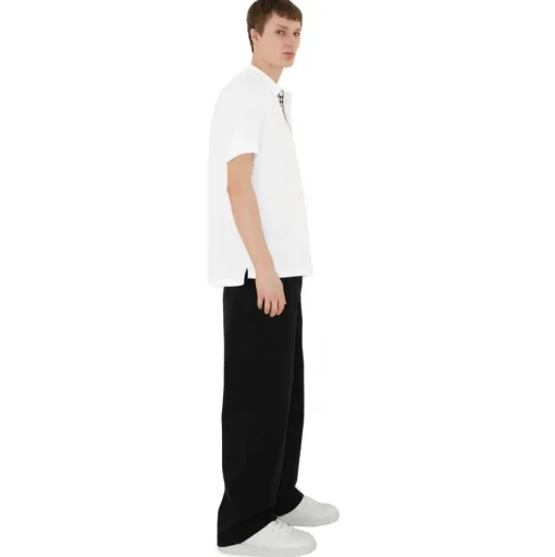 Burberry - Cotton Polo Shirt - White - Exclusive Burberry Collection - Avvenice