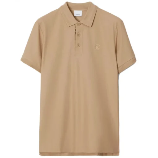 Burberry - Cotton Polo Shirt - Soft Fawn - Exclusive Burberry Collection - Avvenice