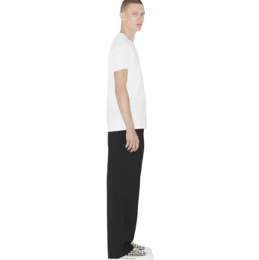 Burberry - Cotton T-Shirt - White - Exclusive Burberry Collection - Avvenice