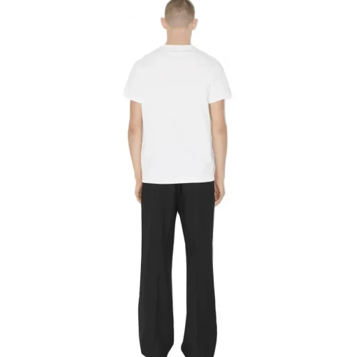 Burberry - Cotton T-Shirt - White - Exclusive Burberry Collection - Avvenice