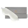 by Dariia Day - Silk Eyemask - Powder White - Bedding - Home - Mulberry Silk - Artisan Silk Eyemask - Luxury - Avvenice