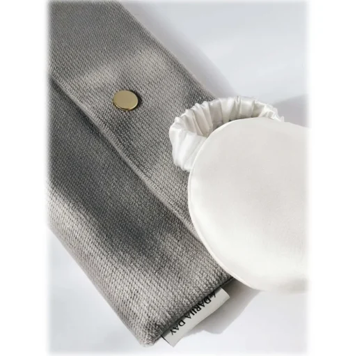 by Dariia Day - Silk Eyemask - Powder White - Bedding - Home - Mulberry Silk - Artisan Silk Eyemask - Luxury - Avvenice
