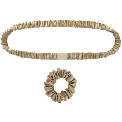 by Dariia Day - Silk Headband and Scrunchie Set - French Beige - Fashion - Mulberry Silk - Silk Headband and Scrunchie - Luxury - Avvenice