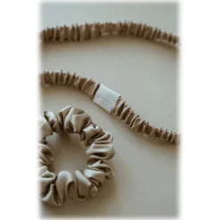 by Dariia Day - Silk Headband and Scrunchie Set - French Beige - Fashion - Mulberry Silk - Silk Headband and Scrunchie - Luxury - Avvenice
