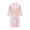 by Dariia Day - Silk Robe - Blush Pink - Fashion - New Collection - Mulberry Silk - Artisan Silk Robe - Luxury - Avvenice