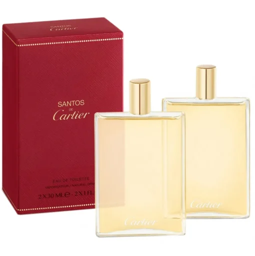 Cartier - Les Nécessaires à Parfum Santos de Cartier Eau de Toilette Refill Pack - Luxury Fragrances - 2 x 30 ml - Avvenice