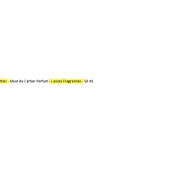 Cartier - Must de Cartier Parfum - Luxury Fragrances - 50 ml - Avvenice