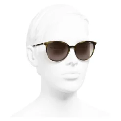 Chanel - Butterfly Sunglasses - Tortoise Brown - Chanel Eyewear - Avvenice