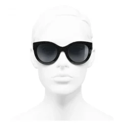 Chanel - Butterfly Sunglasses - Black Gray - Chanel Eyewear - Avvenice