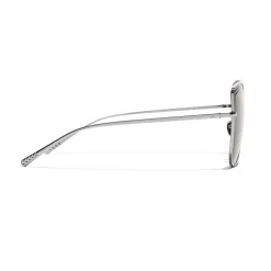 Chanel - Butterfly Sunglasses - Dark Silver Brown - Chanel Eyewear - Avvenice