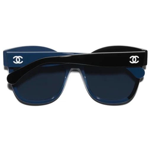 Chanel - Butterfly Sunglasses - Black Blue - Chanel Eyewear - Avvenice