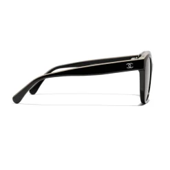 Chanel - Butterfly Sunglasses - Black Beige Brown - Chanel Eyewear - Avvenice