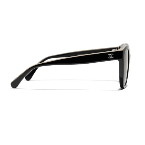 Chanel - Butterfly Sunglasses - Black Beige Brown - Chanel Eyewear - Avvenice