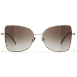 Chanel - Butterfly Sunglasses - Gold Brown - Chanel Eyewear - Avvenice