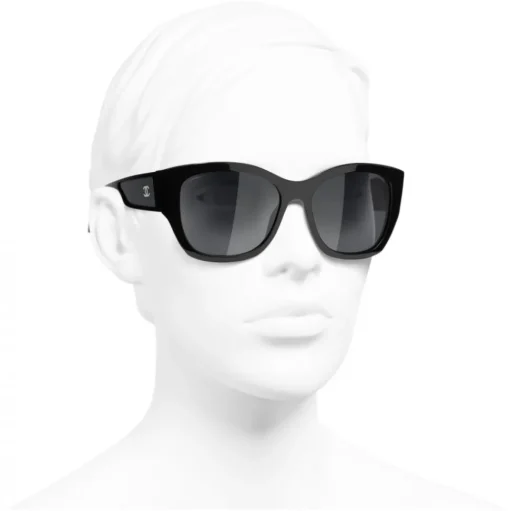 Chanel - Butterfly Sunglasses - Black Gray - Chanel Eyewear - Avvenice