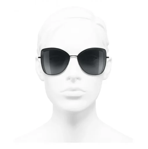Chanel - Butterfly Sunglasses - Black Gray - Chanel Eyewear - Avvenice