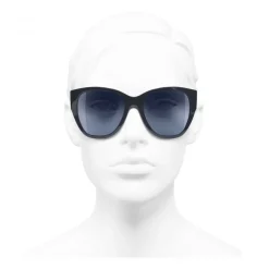Chanel - Butterfly Sunglasses - Dark Blue - Chanel Eyewear - Avvenice