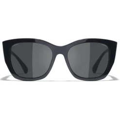 Chanel - Butterfly Sunglasses - Dark Blue Gray - Chanel Eyewear - Avvenice