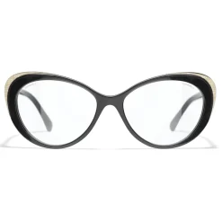 Chanel - Cat Eye Sunglasses - Black Trasparent - Chanel Eyewear - Avvenice