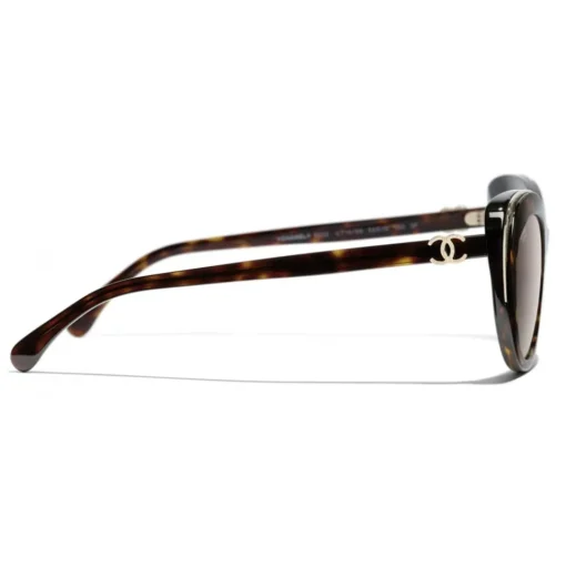 Chanel - Cat Eye Sunglasses - Dark Tortoise Brown - Chanel Eyewear - Avvenice