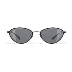 Chanel - Cat Eye Sunglasses - Black Gray - Chanel Eyewear - Avvenice