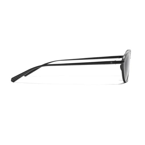 Chanel - Cat Eye Sunglasses - Black Gray - Chanel Eyewear - Avvenice