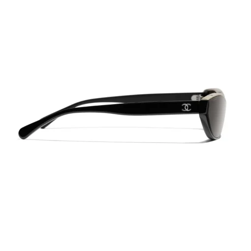 Chanel - Cat Eye Sunglasses - Black Beige Brown - Chanel Eyewear - Avvenice