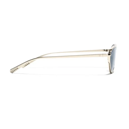 Chanel - Cat Eye Sunglasses - Gold Light Blue - Chanel Eyewear - Avvenice