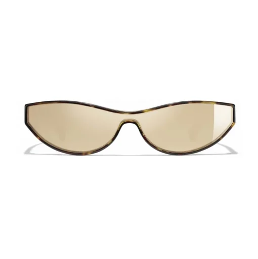 Chanel - Cat Eye Sunglasses - Dark Tortoise Gold - Chanel Eyewear - Avvenice