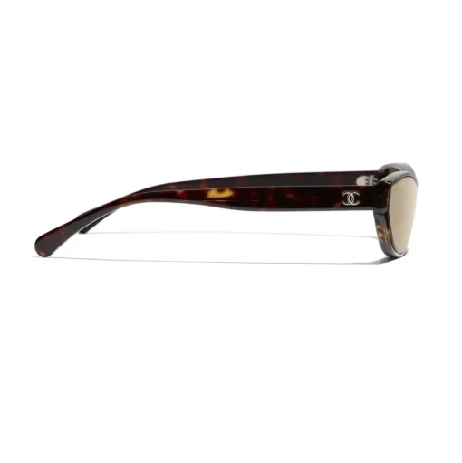 Chanel - Cat Eye Sunglasses - Dark Tortoise Gold - Chanel Eyewear - Avvenice