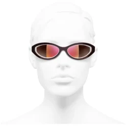 Chanel - Oval Sunglasses - Dark Red - Chanel Eyewear - Avvenice