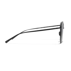 Chanel - Pantos Sunglasses - Black Gray - Chanel Eyewear - Avvenice