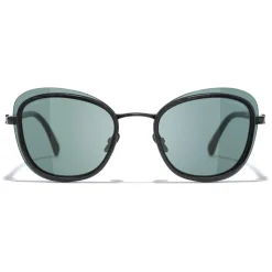 Chanel - Pantos Sunglasses - Black Green - Chanel Eyewear - Avvenice