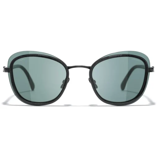Chanel - Pantos Sunglasses - Black Green - Chanel Eyewear - Avvenice