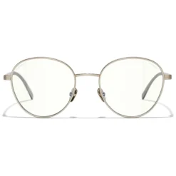 Chanel - Pantos Sunglasses - Gold Transparent - Chanel Eyewear - Avvenice