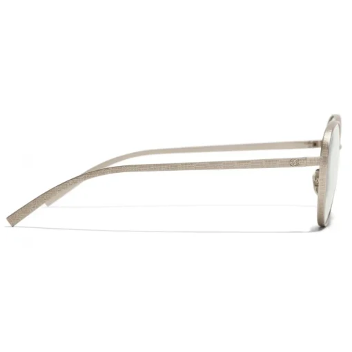 Chanel - Pantos Sunglasses - Gold Transparent - Chanel Eyewear - Avvenice