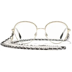 Chanel - Pantos Sunglasses - Gold Transparent - Chanel Eyewear - Avvenice
