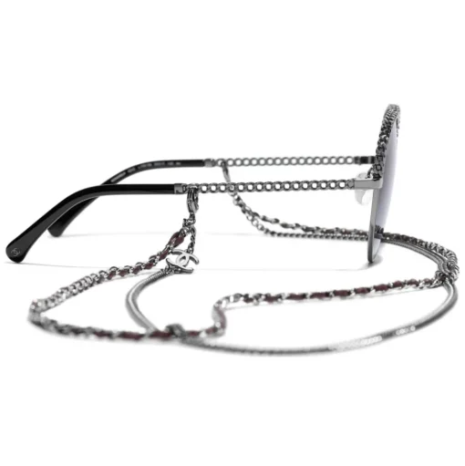 Chanel - Pantos Sunglasses - Silver Gray - Chanel Eyewear - Avvenice