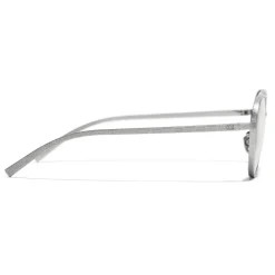 Chanel - Pantos Sunglasses - Silver Transparent - Chanel Eyewear - Avvenice