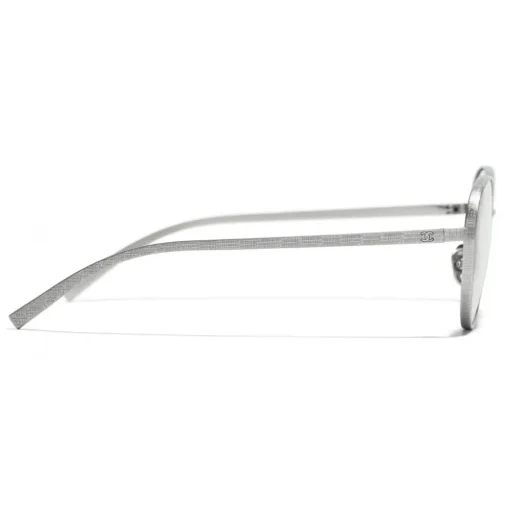 Chanel - Pantos Sunglasses - Silver Transparent - Chanel Eyewear - Avvenice