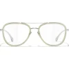 Chanel - Pilot Sunglasses - Silver Beige Transparent - Chanel Eyewear - Avvenice