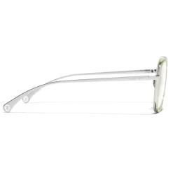 Chanel - Pilot Sunglasses - Silver Beige Transparent - Chanel Eyewear - Avvenice