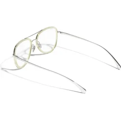 Chanel - Pilot Sunglasses - Silver Beige Transparent - Chanel Eyewear - Avvenice