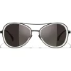 Chanel - Pilot Sunglasses - Black Gray - Chanel Eyewear - Avvenice